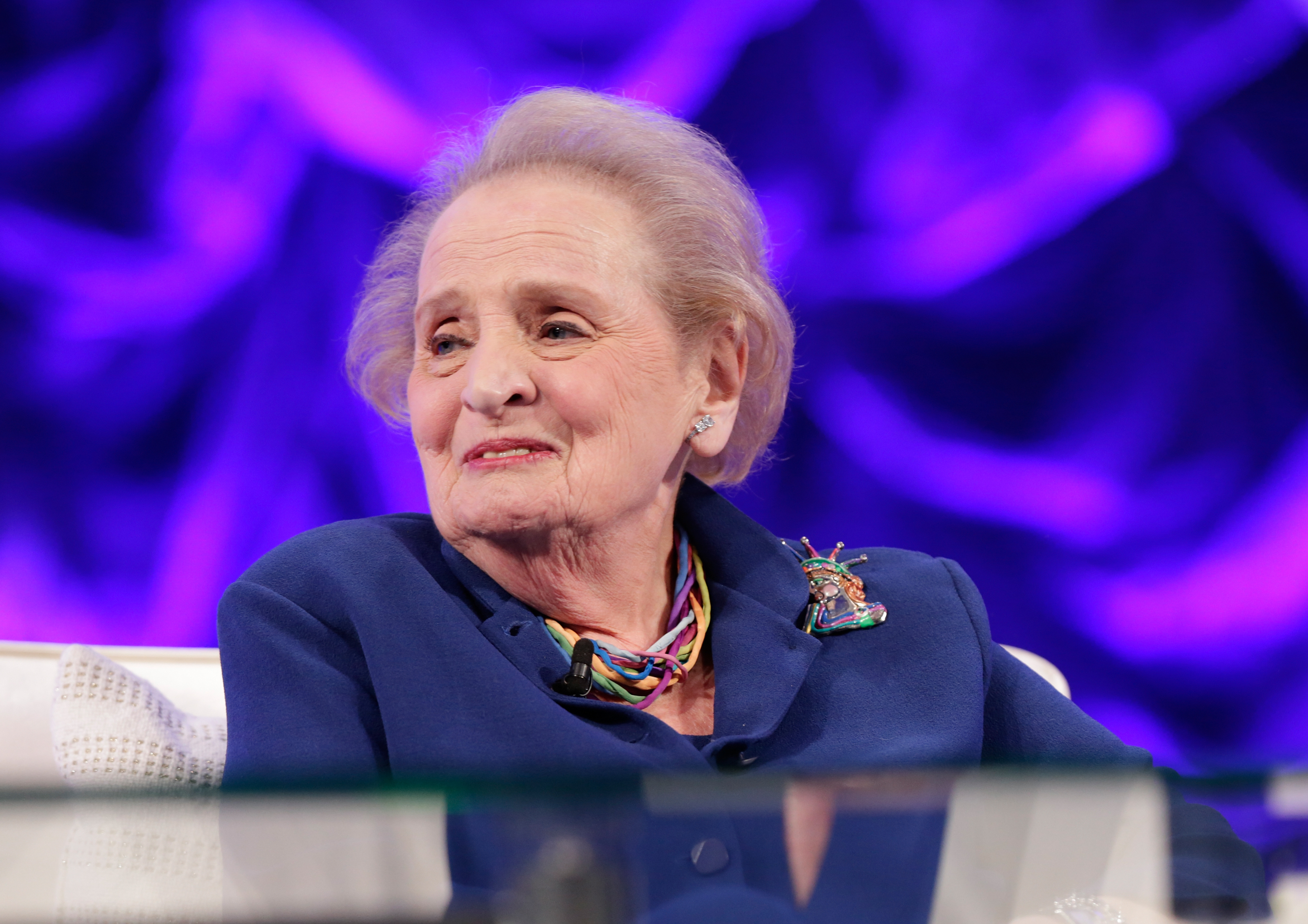 Former United States Secretary of State Madeleine Albright speaks at the Watermark Conference for Women at San Jose Convention Center. Albright was the first woman to serve as U.S. secretary of state. She was 84.