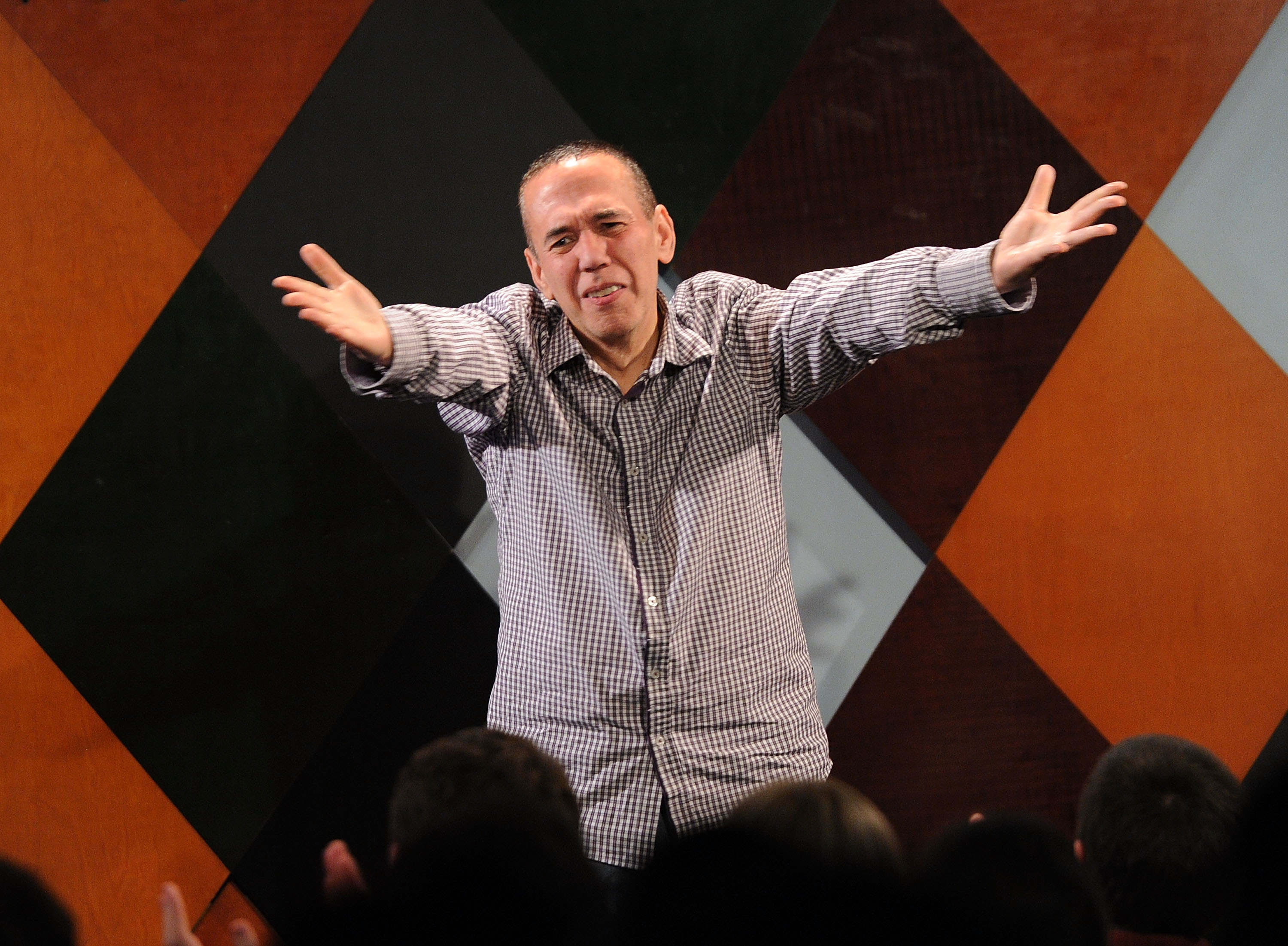 Comedian Gilbert Gottfried performs at Caroline’s On Broadway in New York City. Gottfried died at age 67 after a long illness.