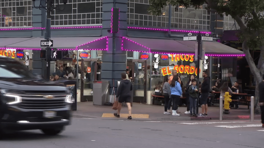 Tacos El Gordo in the Gaslamp Quarter.